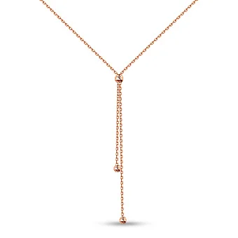 Кольє з червоного золота без каменів (арт. 360180)