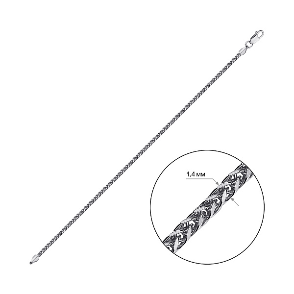 Серебряный браслет без камней (арт. 0313503) – изображение 2
