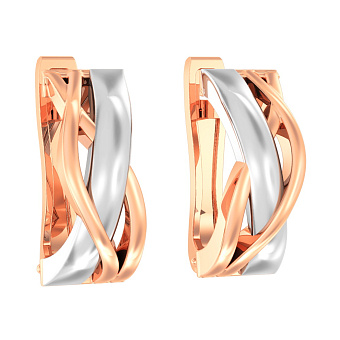 Золотые сережки Синергия (арт. 110494)