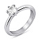 Серебряное кольцо с фианитом (арт. 7501/8155) – изображение 1