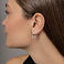 Серьги из белого золота с фианитами (арт. 112400б) – изображение 3