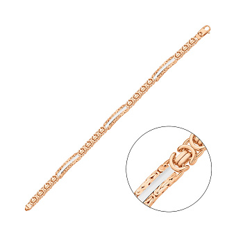 Фото Золотий браслет без каміння (арт. 326801кб)