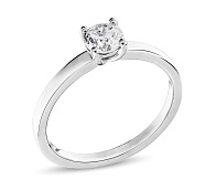 Помолвочное кольцо из белого золота с бриллиантом (арт. К01116205036б)