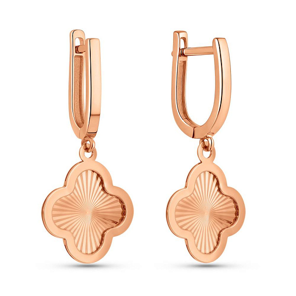 Серьги из красного золота (арт. 111236а) – изображение 1