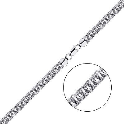 Срібний ланцюжок плетіння Бісмарк потрійний (арт. 7508/3-0506.80.2)