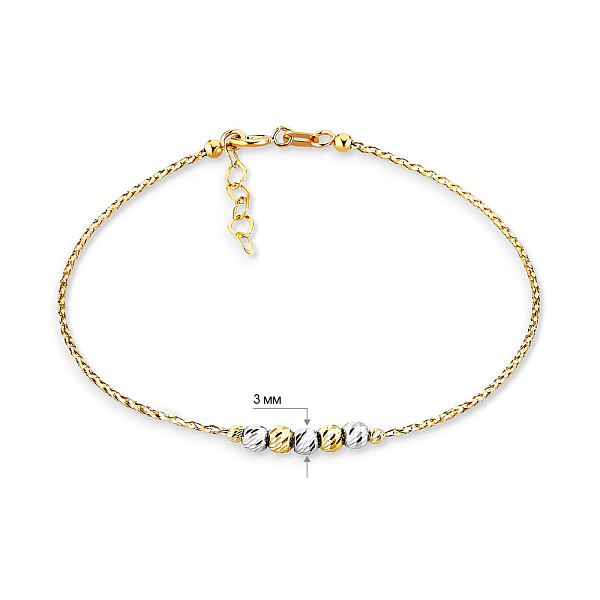 Золотой женский браслет Orbit (арт. 323334жб) – изображение 2