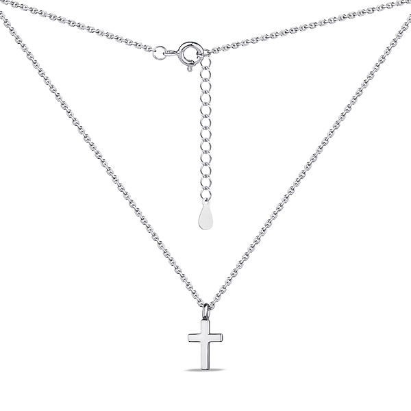Колье серебряное Крестик (арт. 7507/1146) – изображение 2