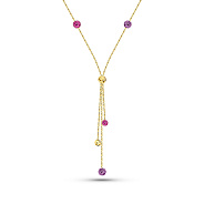 Фото Колье Francelli из желтого золота (арт. 352586жмлн)