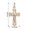 Золотой нательный крестик (арт. 501586) – изображение 2