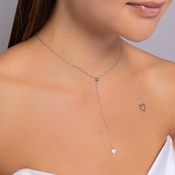 Колье Fly из белого золота (арт. 352381/1б) – изображение 3