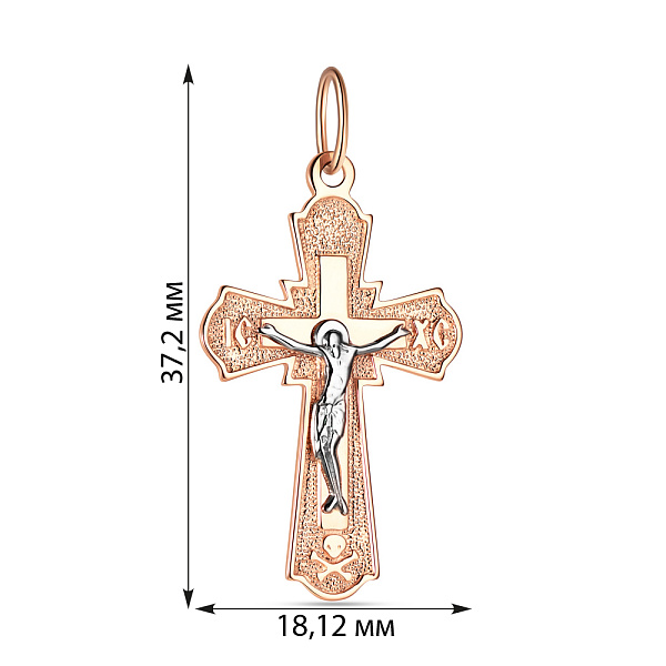 Золотой нательный крестик (арт. 501586) – изображение 2