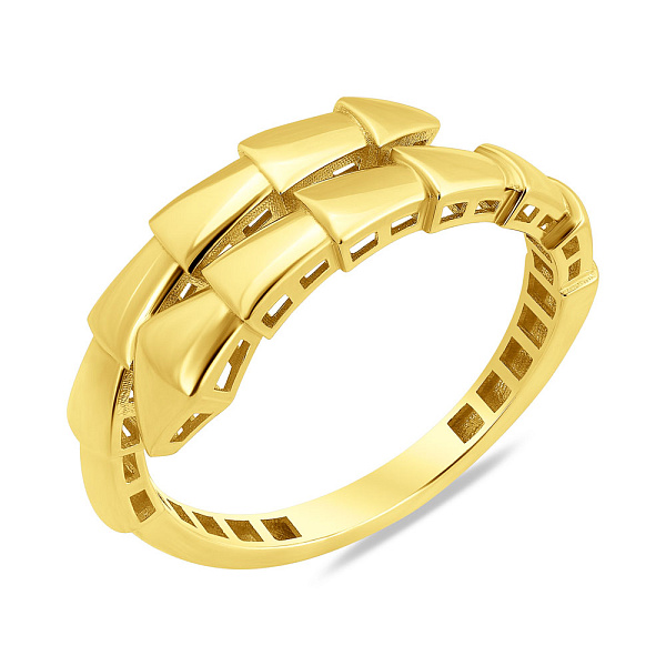 Каблучка з жовтого золота без каміння (арт. 156577ж) – зображення 1