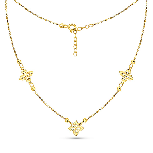 Золоте кольє без каменів (арт. 352627ж) – зображення 2