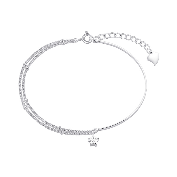 Срібний браслет з фіанітами (арт. 7509/5175) – зображення 1