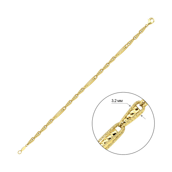 Браслет из желтого золота Francelli (арт. 326793ж) – изображение 4