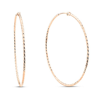 Серьги-кольца из красного золота (арт. 1091730/40)