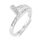 Серебряное кольцо Гвоздь с фианитами (арт. 7501/8338) – изображение 1