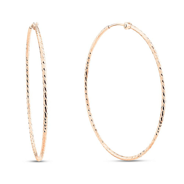 Серьги-кольца из красного золота (арт. 1091730/40) – изображение 1