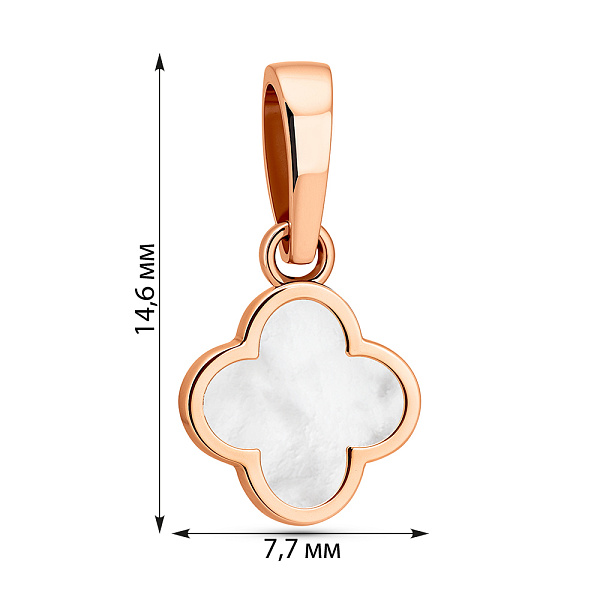 Кулон из красного золота с эмалью (арт. 441087еп) – изображение 2