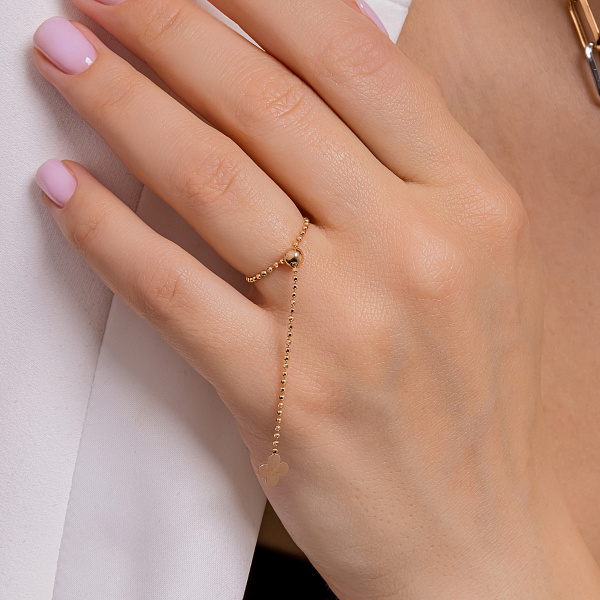 Кольцо FLY из красного золота (арт. 156356) – изображение 2