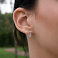 Серьги из красного золота с фианитами (арт. 110984) – изображение 2