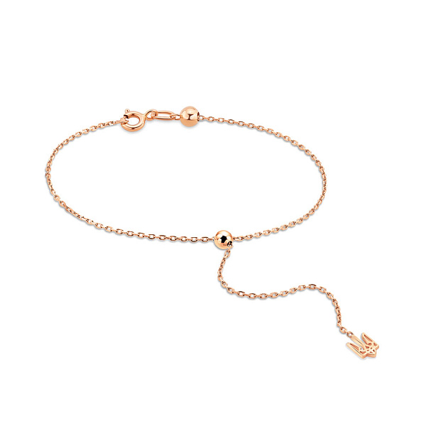 Браслет Fly из красного золота Герб Украины (арт. 340104) – изображение 1