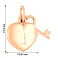 Золотая подвеска Ключ от сердца (арт. 440462) – изображение 2