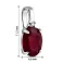 Серебряный кулон с крупным рубином (арт. 7503/2187943Р) – изображение 2