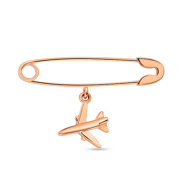 Золотая булавка "Мрія" без камней (арт. 361196) – изображение 1