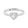 Серебряное кольцо Сердце с фианитами (арт. 7501/8070) – изображение 2