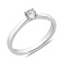 Серебряное кольцо с одним фианитом (арт. 7501/1970) – изображение 1