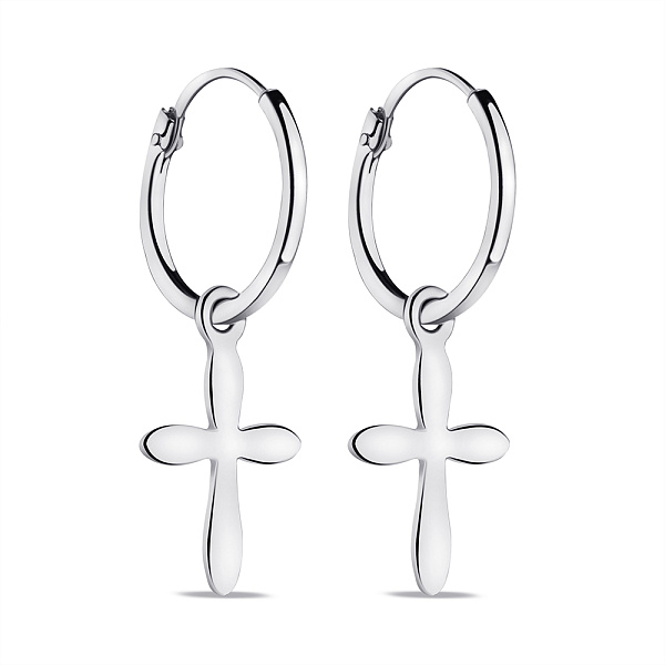 Срібні сережки з підвісками (арт. 7502/9586/15) – зображення 1