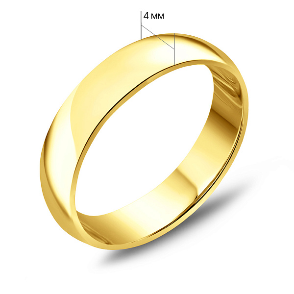 Золотое обручальное кольцо (арт. 239234ж) – изображение 2