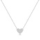Серебряное колье Сердце с фианитами (арт. 7507/2587) – изображение 1