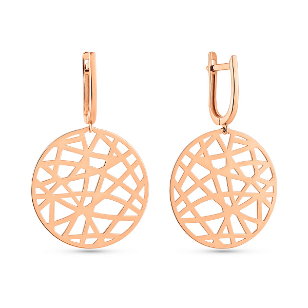 Золотые серьги-подвески (арт. 111239) – изображение 1