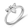 Серебряное кольцо с россыпью фианитов (арт. 7501/8186) – изображение 1