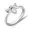 Серебряное кольцо с россыпью фианитов (арт. 7501/8186) – изображение 1