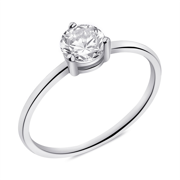 Серебряное кольцо с фианитом (арт. 7501/6723) – изображение 1