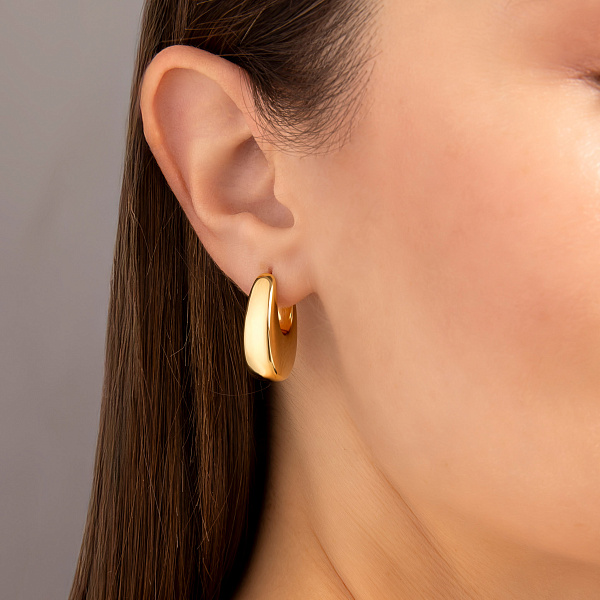 Сережки кільця з золота Francelli (арт. е108237/20ж) – зображення 3