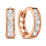 Дитячі золоті сережки з фіанітами (арт. 110245)