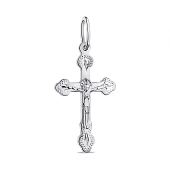 Серебряный крестик с распятием (арт. 7504/2-8014.0.2)