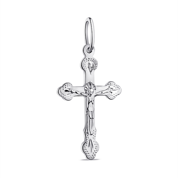 Серебряный крестик с распятием (арт. 7504/2-8014.0.2) – изображение 1