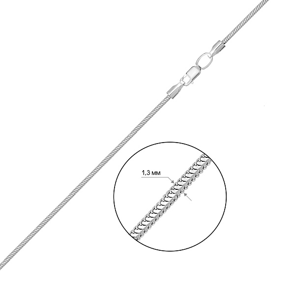 Золотая цепочка плетения Снейк (арт. 304205б) – изображение 2