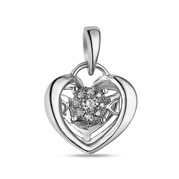 Золота підвіска з танцюючим діамантом (арт. П341187010б) – зображення 1