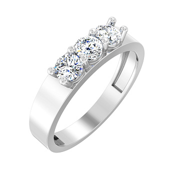 Золотое кольцо с фианитами (арт. 147700б)