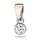Серебряная подвеска с фианитом (арт. 7203/432пю) – изображение 1