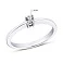 Серебряное кольцо с фианитом (арт. 7501/11020р) – изображение 2