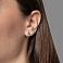 Серьги из белого золота без камней (арт. 116000б) – изображение 2