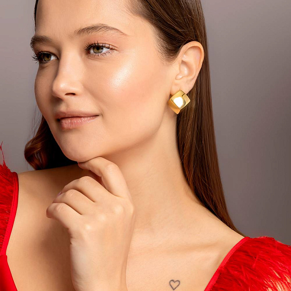 Серьги из желтого золота Francelli (арт. е1091767ж) – изображение 3