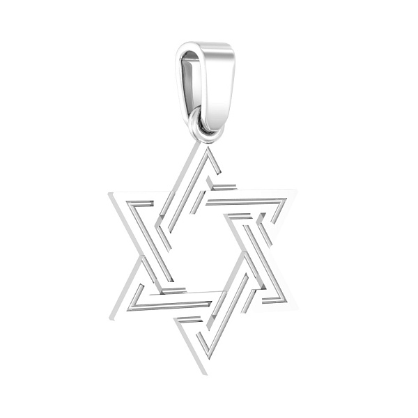 Золотая подвеска Звезда Давида (арт. 440243б) – изображение 1